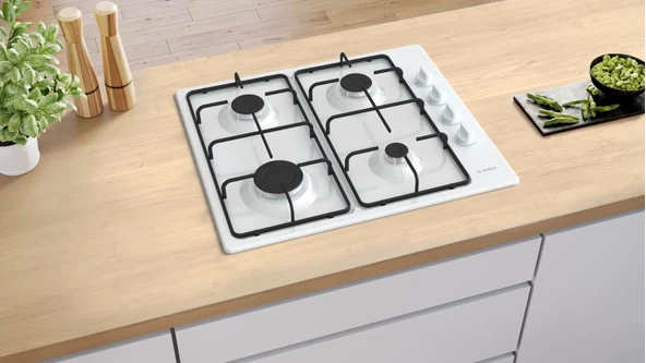 Bosch PBP6C2K80O Beyaz Ankastre Ocak - 4