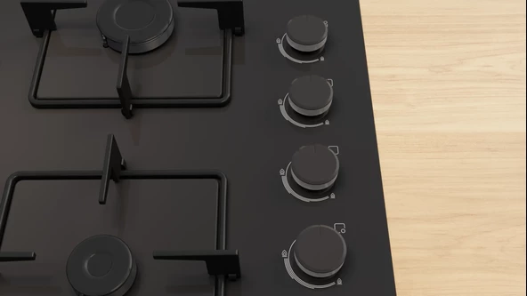 Bosch Serie 4 POP0C6P30O Siyah Set Üstü Ocak - 2