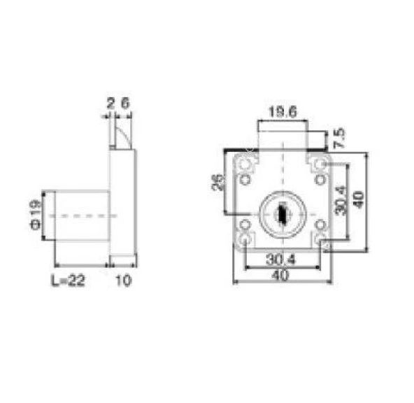 Çarpma Çekmece Kapak Kilidi - 3
