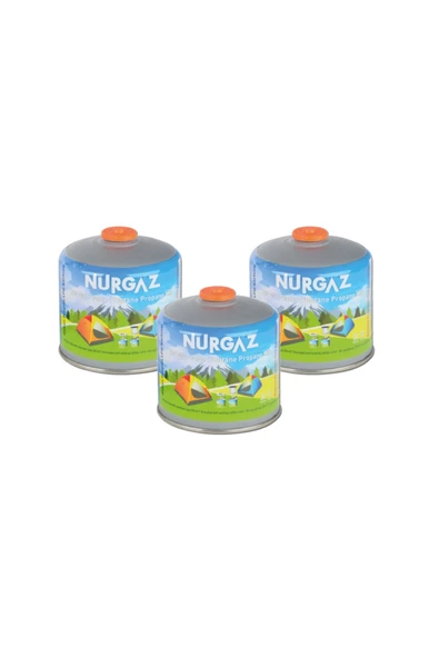 Nurgaz 450 Gr Vidalı Kartuş 3 Adet Set
