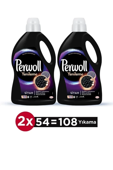 Perwoll Siyah Hassas Bakım Sıvı Çamaşır Deterjanı 2 x 2.97 Lt