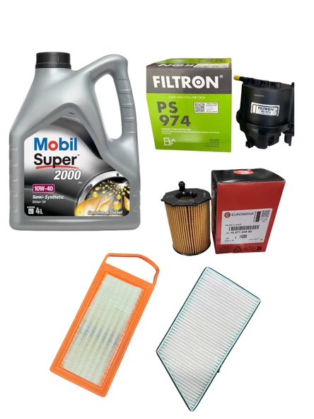 206 1.4 HDI Periyodik Bakım Seti (Mazot Filtreli Set) ürün görseli