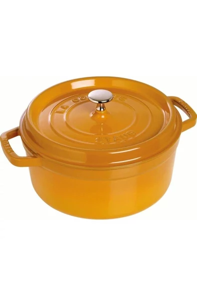 STAUB (405106470) DOKUM TENCERE YUVARLAK HARDAL 26CM