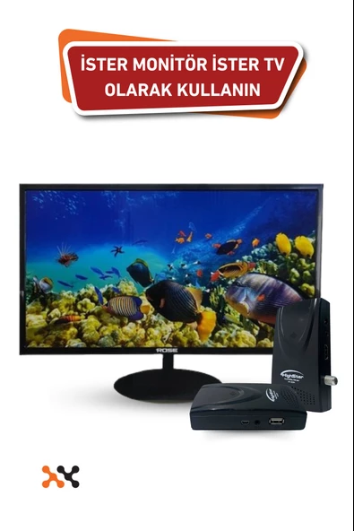 Rose 22" 55 Ekran 12V Full HD Karavan - Tekne - Yat Lcd Monitör Tv Ve Highstar Dahili Wifili Uydu Alıcısı - 2