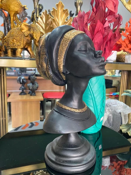 Dekoratif Afrikalı kadın Kaideli  Biblo ürün görseli 1