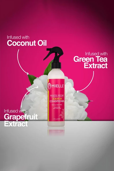 Mielle White Peony Nemlendirici Durulanmayan Saç Kremi 101ML - 3