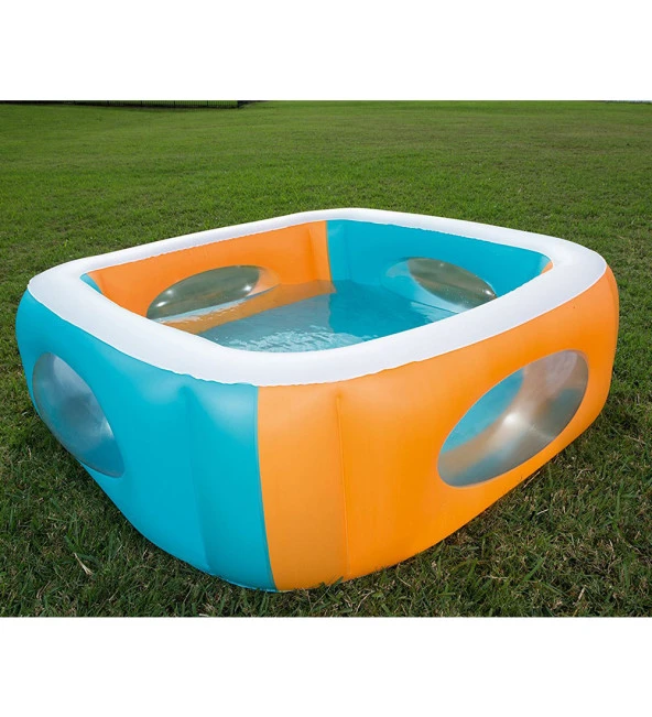 62002 Pompasıyla-Bestway 51132 Büyük Şeffaf Pencereli Şişme Havuz - 2