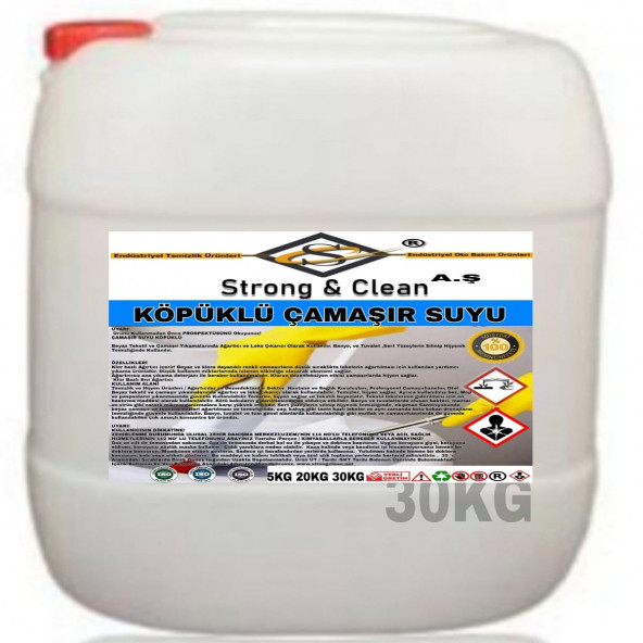Çamaşır Suyu Köpüklü 30kg