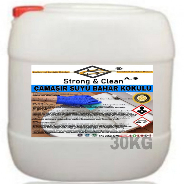 Çamaşır Suyu Bahar Kokulu 30kg