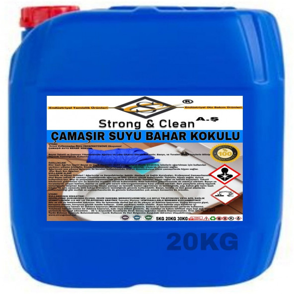 Çamaşır Suyu Bahar Kokulu 20kg