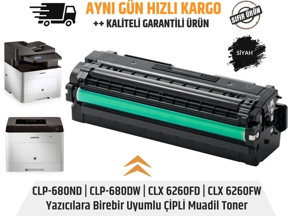 Samsung CLT-K506L Siyah Muadil Toner | CLP-680ND | CLP-680DW | CL