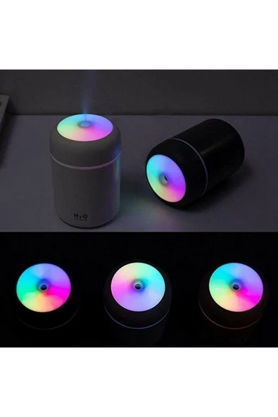 300 Ml Ulrasonik Hava Nemlendirici Buhar Makinesi Ve Aroma Difüzörü Antrasit - Resim 3