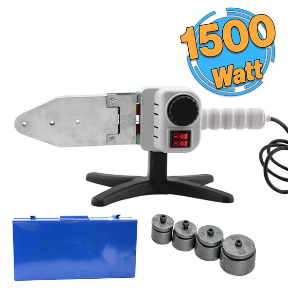 PPRC Pvc Plastik Çift Reziztanslı Boru Kaynak Makinesi 1500 W Endüstriyel Makina Pafta Seti Çantalı ürün görseli 1