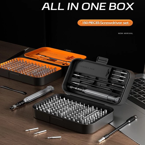 Kingsdun 150 si 1 Arada Manyetik Hassas Tornavida Seti KS-840150 - 5