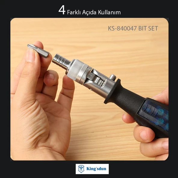 Kingsdun 10 u 1 Arada Circirli Çift Yönlü Tornavida Seti KS-840047 - 6