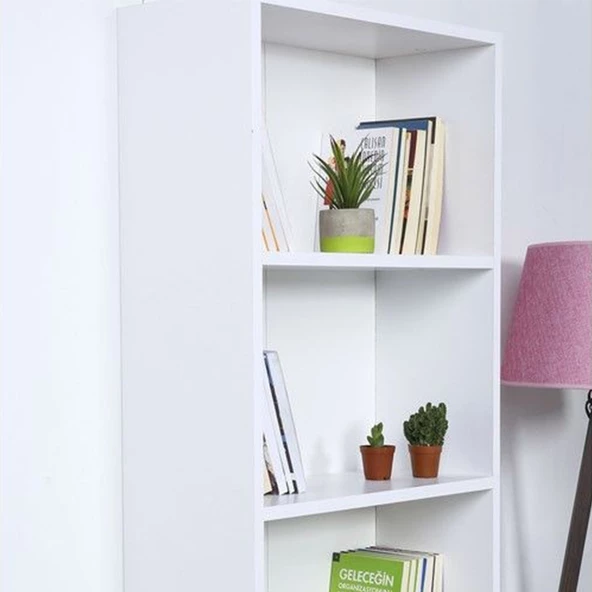 SmartHome Plus Apollon 5 Raflı Kitaplık - Beyaz - 2