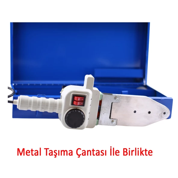 PPRC Pvc Plastik Çift Reziztanslı Boru Kaynak Makinesi 1500 W Endüstriyel Makina Pafta Seti Çantalı - 4