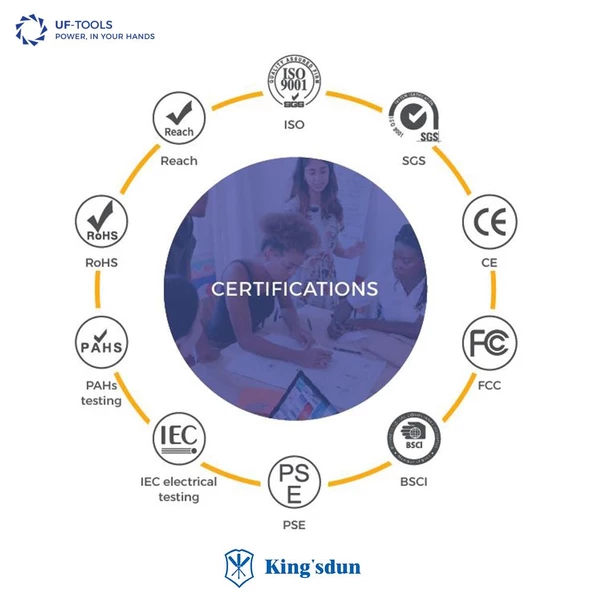 Kingsdun 13 i 1 Arada Metreli ve Terazili Çok Amaçli Ledli Tornavida Seti KS-870017 - 7