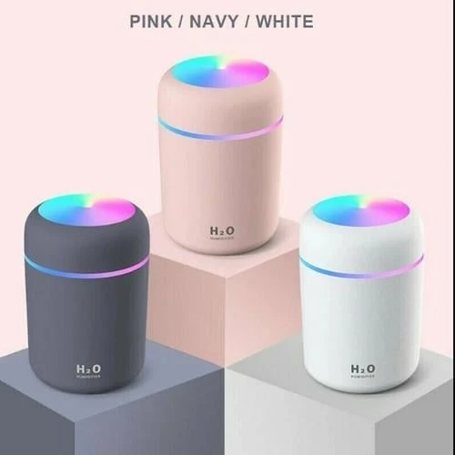 H2O LED Işıklı Mini Oda Hava Nemlendirici ve Taşınabilir Buhar Makinesi H2O Humidifier - 2