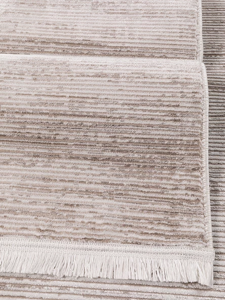 Dekoratif Dokuma Salon Oturma Odası Çocuk Odası Mutfak Antre Halısı Krem 4104B - Resim 3