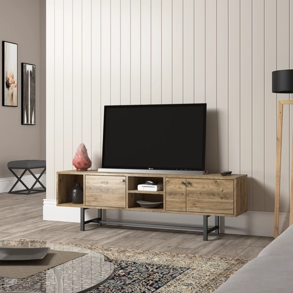 SmartHome Plus Vigo Metal Ayaklı Tv Sepası - Çırağan