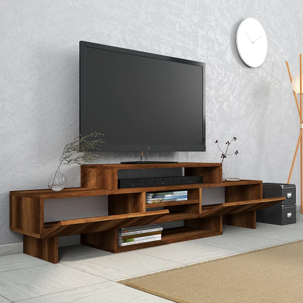 SmartHome Plus Gözde Tv Sehpası - Barok Ceviz - 2