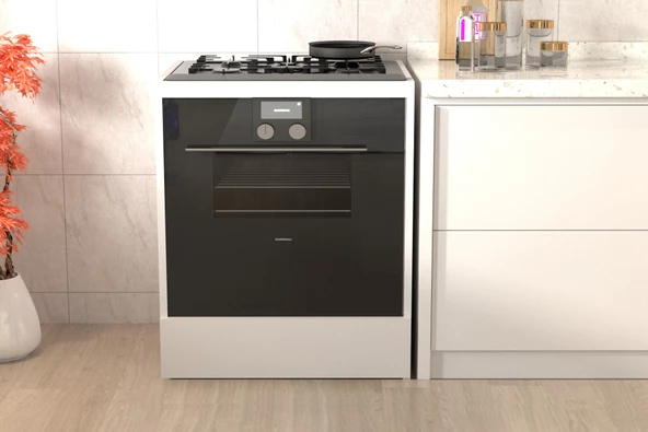SmartHome Plus Hande Ankastre Fırın Dolabı - Beyaz - 2