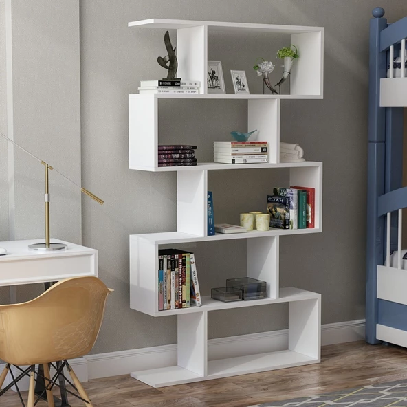 SmartHome Plus Yasemen Kitaplık - Beyaz - 3