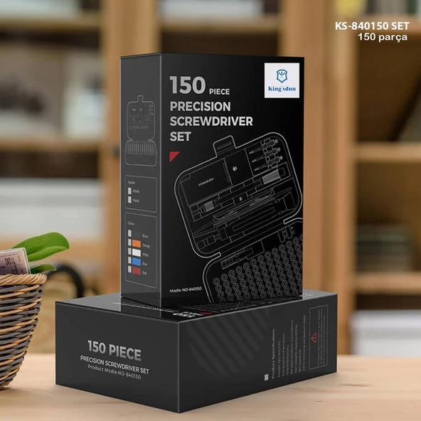 Kingsdun 150 si 1 Arada Manyetik Hassas Tornavida Seti KS-840150 - 3