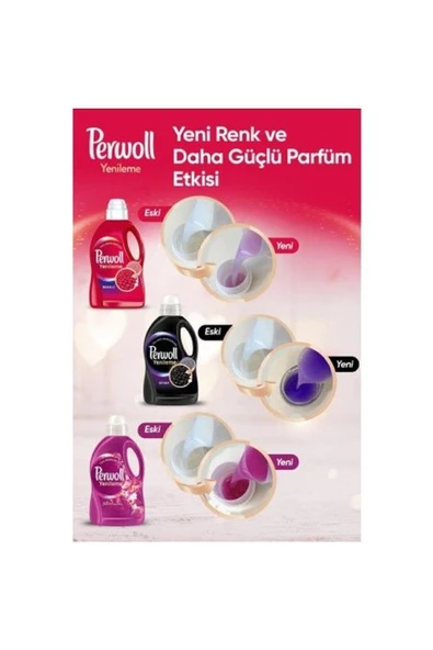 Perwoll Hassas Bakım Sıvı Çamaşır Deterjanı Renkli Yenileme 4 x 2970 ML 200 Yıkama - 8
