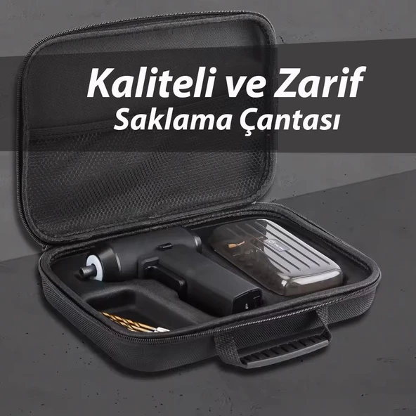 Kingsdun Sarjli Tornavida Seti 32 Parça Manyetik Uç 3.6V 1300mAH - 5