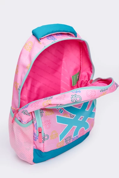 United Colors Of Benetton Kız Çocuk 3'lü Okul Seti İlkokul Çantası & Beslenme & Kalemlik 13032 - Resim 6