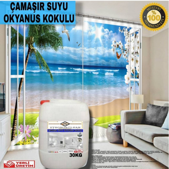 Çamaşır Suyu Okyanus Kokulu 30kg - 2