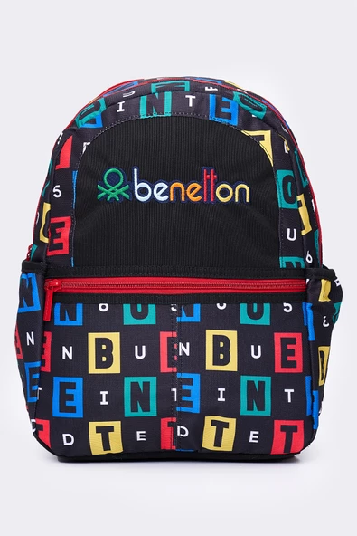 United Colors Of Benetton Erkek Çocuk 3'lü Okul Seti İlkokul Çantası & Beslenme & Kalemlik 13169 - Resim 2