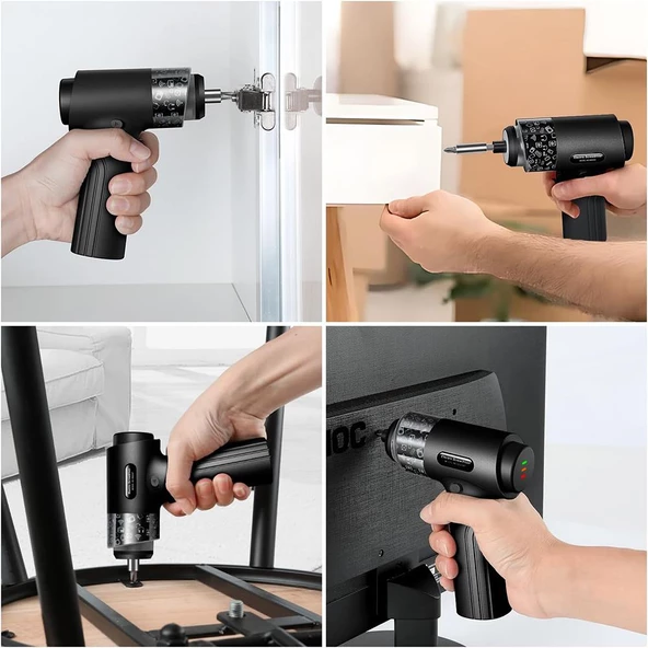 Kingsdun Sarjli Tornavida Seti 35 Parçali Manyetik Uç 5V 2500mAH - 6