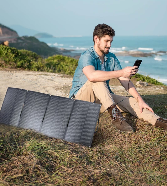 Solar Şarj 40W Güneş Enerjili Powerbank, Güç Ünitesi - Resim 6