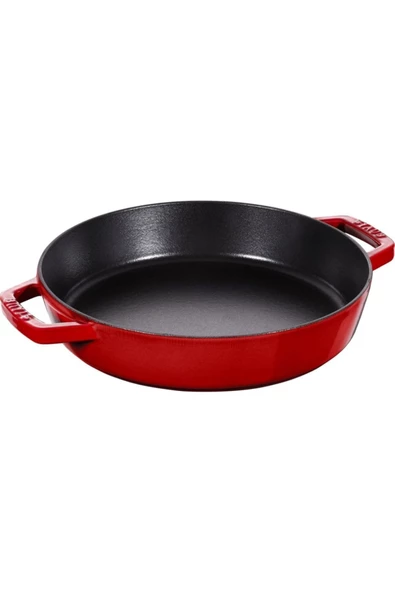 STAUB (405117270) DOKUM CIFT KULPLU IZGARA TAVA 26CM