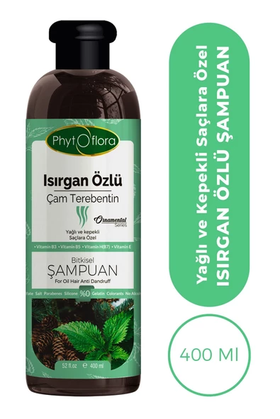 Tuzsuz Yağlı Ve Kepekli Saçlara Özel Isırgan Özlü Bitkisel Şampuan 400ml - 4