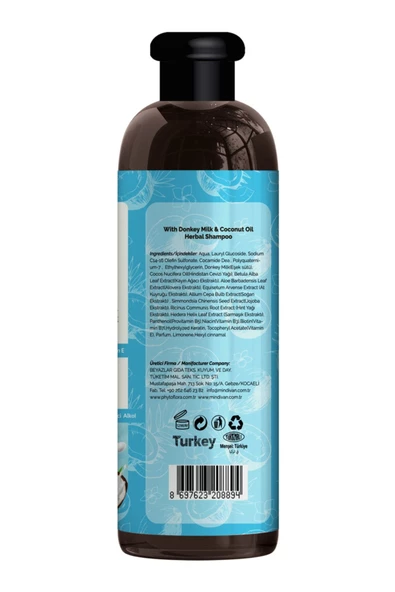 Phytoflora Kepek Karşıtı Tuzsuz Eşek Sütü Ve Hindistan Cevizi Yağlı Bitkisel Şampuan 400 Ml - 3