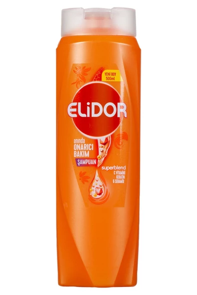 Elidor Superblend Anında Onarıcı Bakım Vitamin C Keratin 500 Ml Şampuan