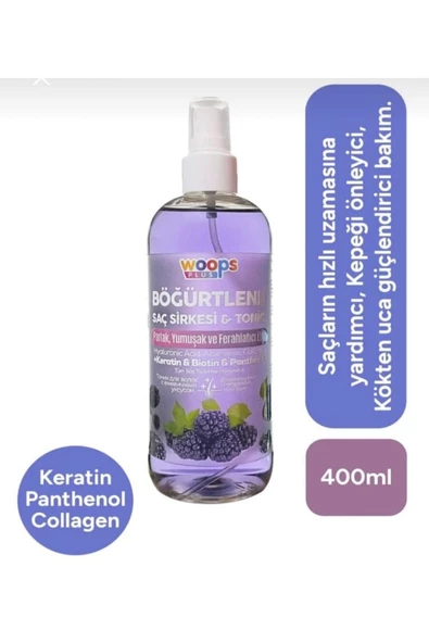 Woops Böğürtlenli Sirke & Saç Toniği 400 ml