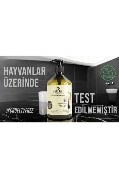 Haccer Tuzsuz Sülfatsız Parabensiz Özel Bakım Keratin Şampuan, Organik Şampuan 400 ml - 3