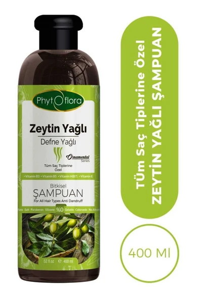 Tuzsuz Tüm Saç Tiplerine Özel Zeytinyağlı Bitkisel Şampuan 400 Ml - 5