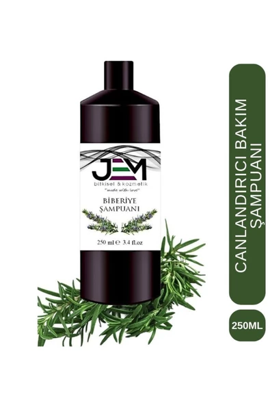 Jem Kozmetik Bitkisel Biberiye Keratin Güçlendirici Saç Maskesi Ve Biberiye Şampuanı - 3