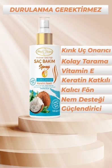 Phytoflora Saç Dökülmesine Karşı Tuzsuz Şampuan Aloe Vera Şampuanı Ve Hindistan Cevizi Yağlı Saç Spreyi - 5