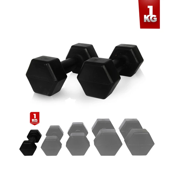 1 kg Dambıl Seti 2x1 kg Dambıl (Demir Tozu Dolum)