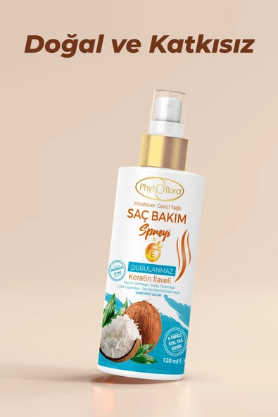 Phytoflora Saç Dökülmesine Karşı Tuzsuz Şampuan Aloe Vera Şampuanı Ve Hindistan Cevizi Yağlı Saç Spreyi - 6