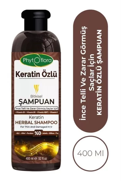 Phytoflora Keratin Özlü Bitkisel Şampuanı 400 ml