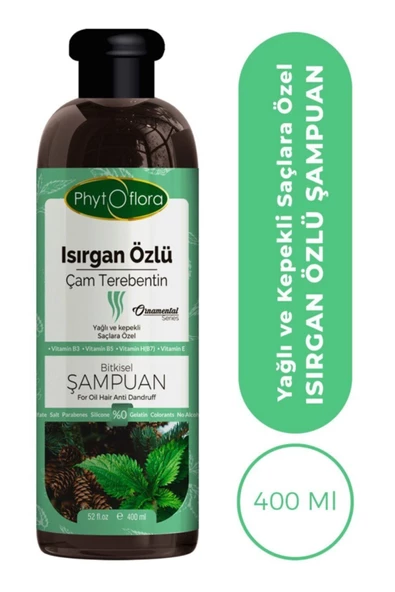 Phytoflora Tuzsuz Yağlı Ve Kepekli Saçlara Özel Isırgan Özlü Bitkisel Şampuan 400 ml