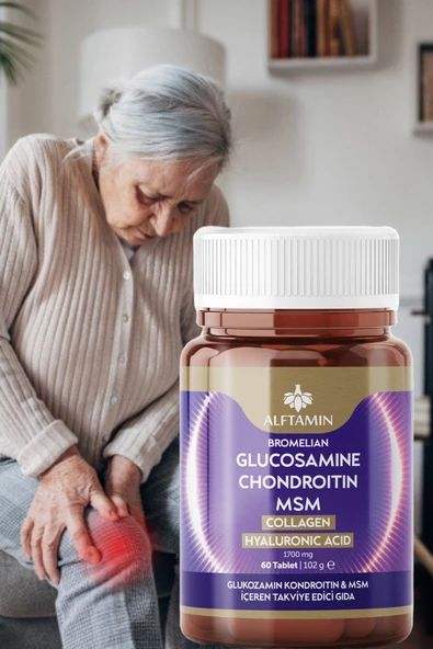 ALFTAMİN Glukozamin 60 Tablet Glucosamıne Chondroıtın MSM Kollajen Hyluronik Asit